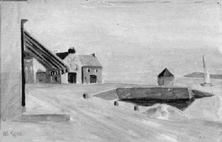 Catalogue raisonné, Hans Seiler, Sur le port, circa 1938