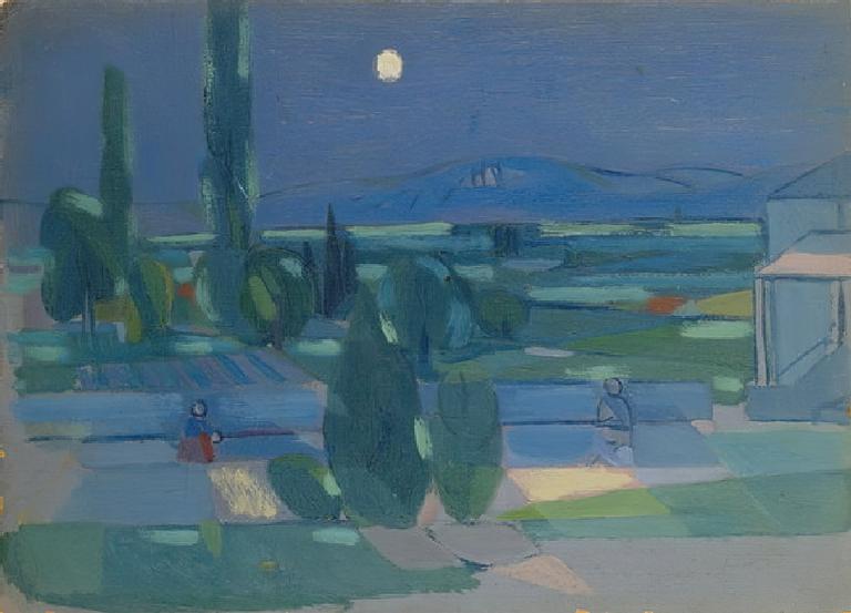 Catalogue raisonné, Hans Seiler, Terrasse sous la lune, circa 1940