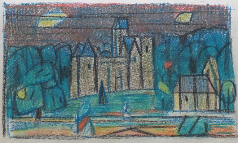 Catalogue raisonné, Hans Seiler, Fayrac et sa chapelle 2, circa 1942