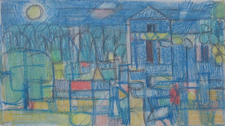 Catalogue raisonné, Hans Seiler, La maison et la vallée, circa 1942