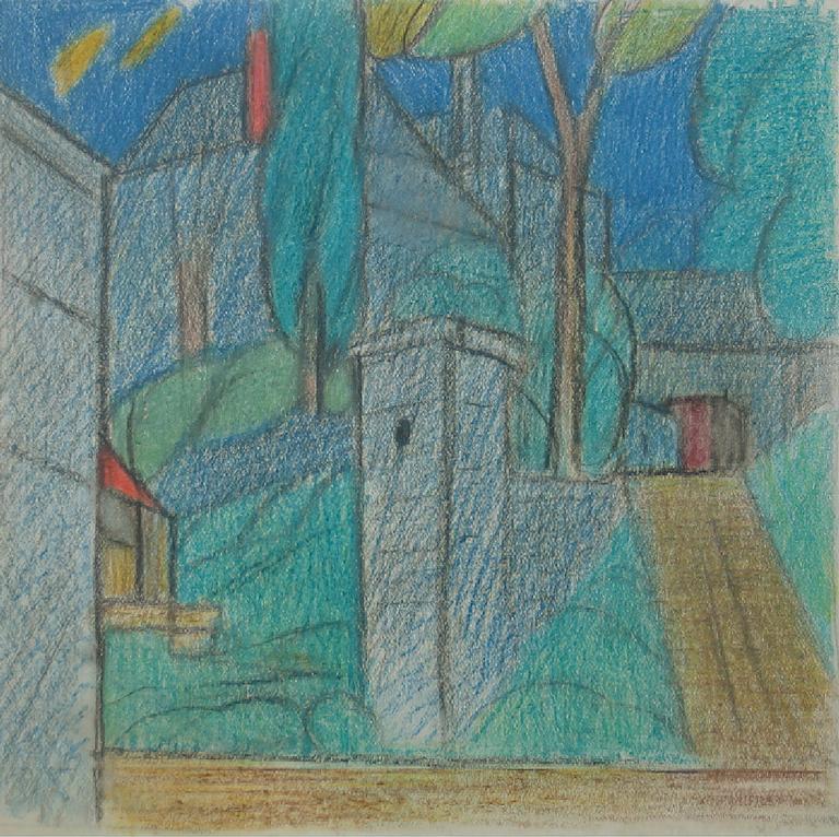 Catalogue raisonné, Hans Seiler, La montée au château, circa 1942
