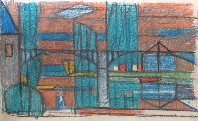 Catalogue raisonné, Hans Seiler, Le pont sur la Marne 1, circa 1942