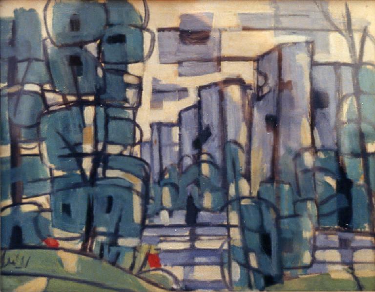 Catalogue raisonné, Hans Seiler, Falaises sur la Dordogne, circa 1947