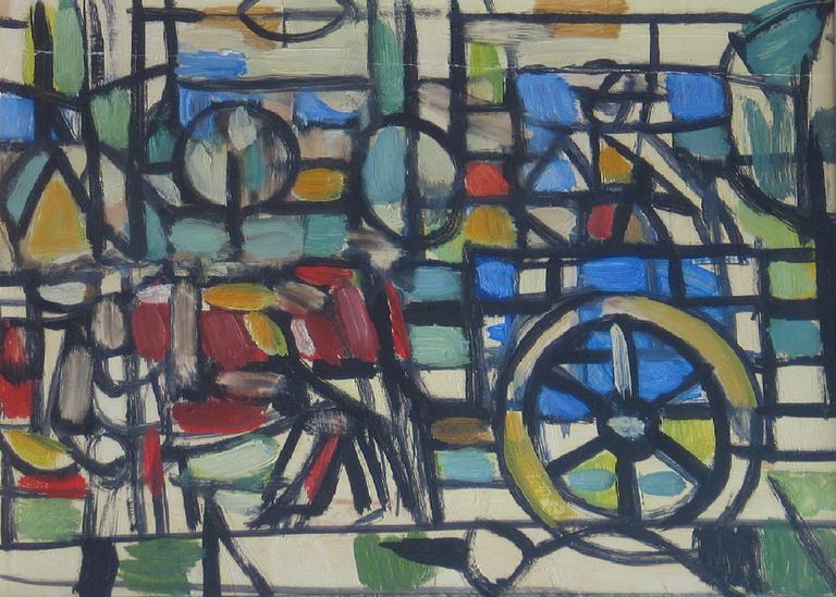Catalogue raisonné, Hans Seiler, La charrette et l'âne, circa 1947
