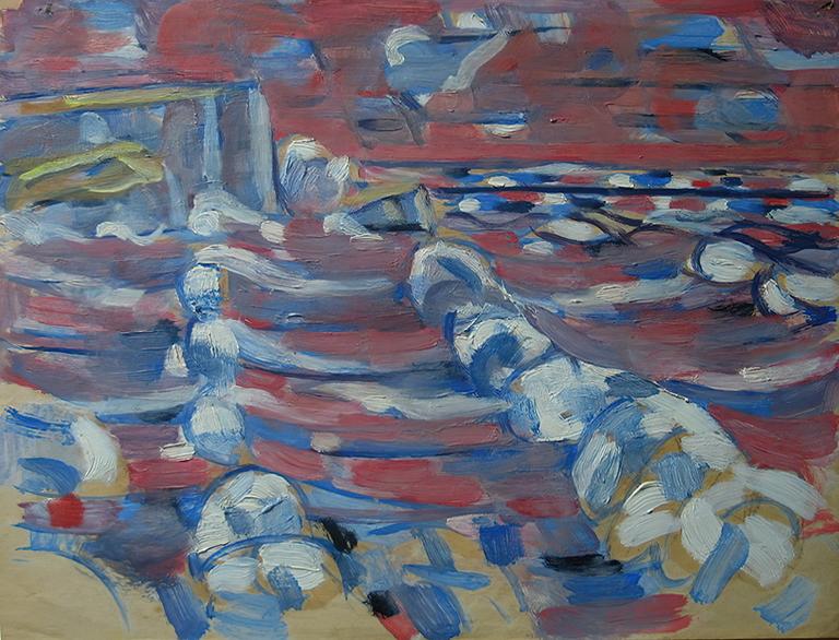 Catalogue raisonné, Hans Seiler, Vagues à Belle-Ile, 1952