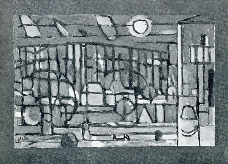 Catalogue raisonné, Hans Seiler, Paysage à la lune, 1948
