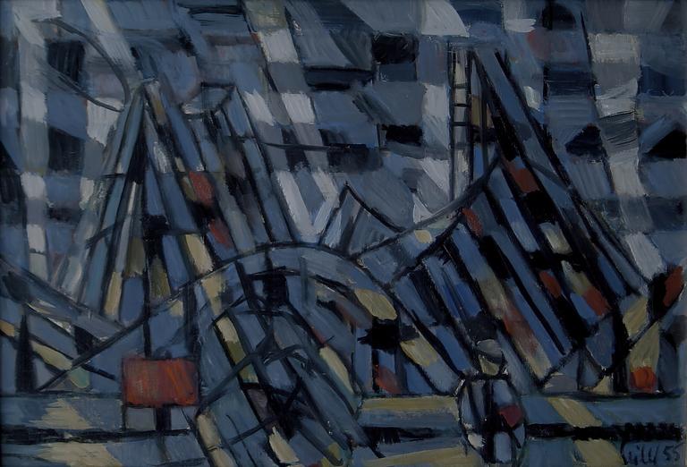 Catalogue raisonné, Hans Seiler, Les montagnes (Rüblihorn), 1955