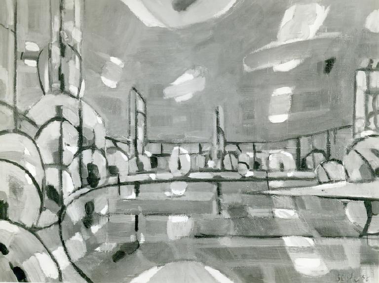 Catalogue raisonné, Hans Seiler, Courbe de la Dordogne, 1956