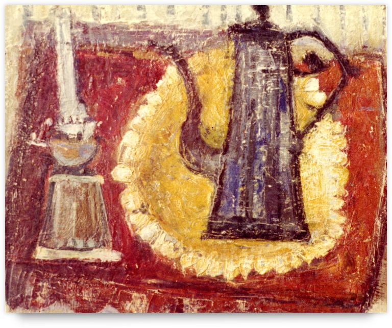 Catalogue raisonné, Henri Baviera, LAMPE ET THÉIÈRE — 1956