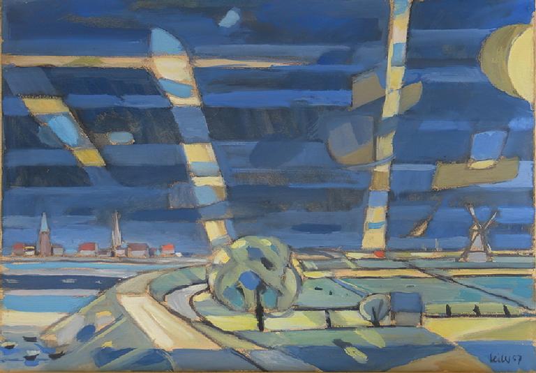 Catalogue raisonné, Hans Seiler, Hollande (bleu), 1957