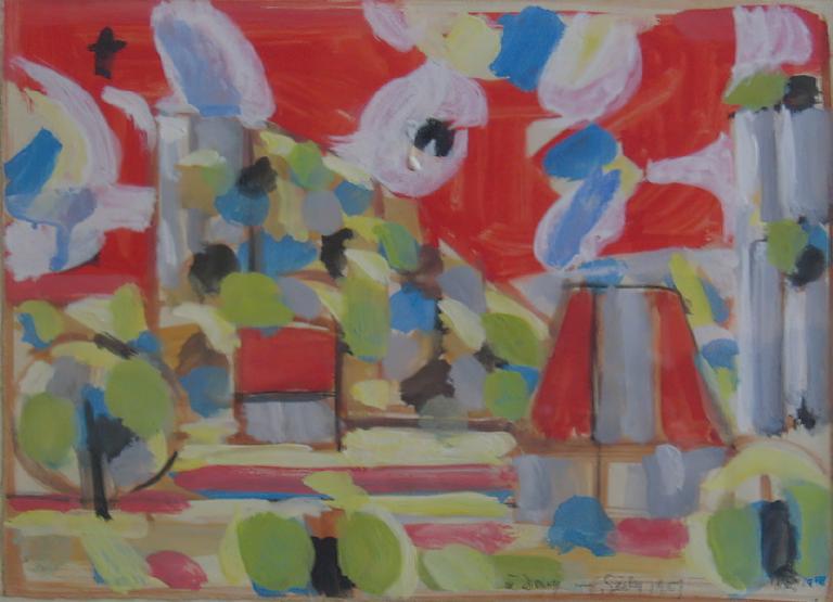 Catalogue raisonné, Hans Seiler, La petite grange rouge, 1957