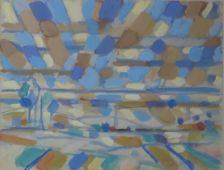 Catalogue raisonné, Hans Seiler, Paysage bleu, 1957