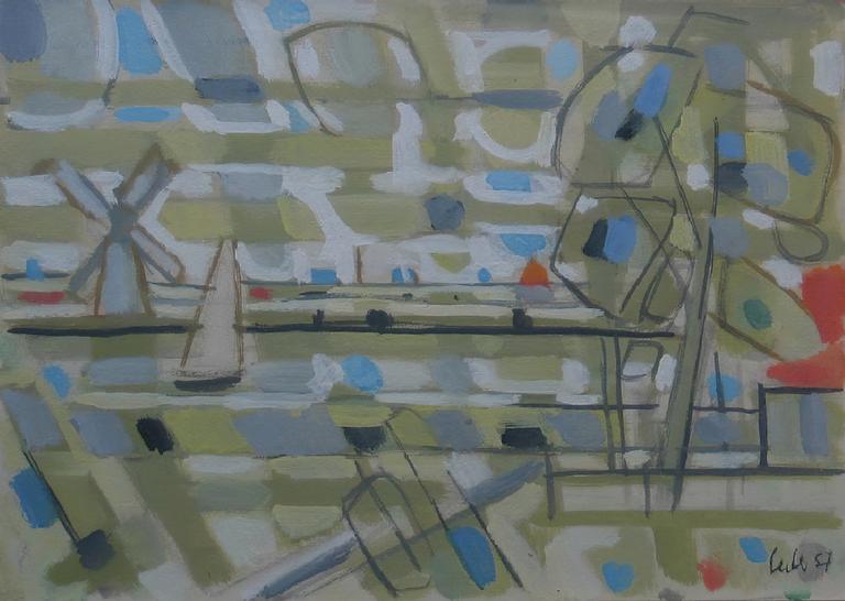 Catalogue raisonné, Hans Seiler, Paysage de Hollande, 1957