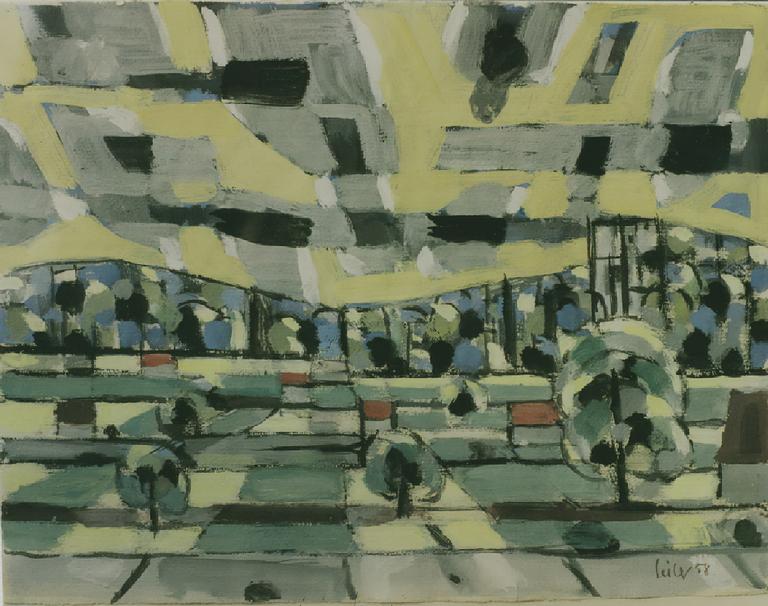 Catalogue raisonné, Hans Seiler, La plaine, 1958