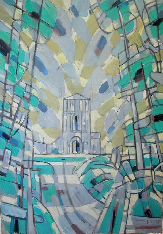 Catalogue raisonné, Hans Seiler, L'abbaye de Châtres (facade), 1959