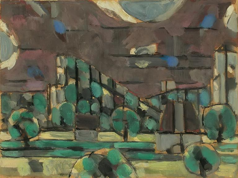 Catalogue raisonné, Hans Seiler, Paysage de Dordogne, 1959