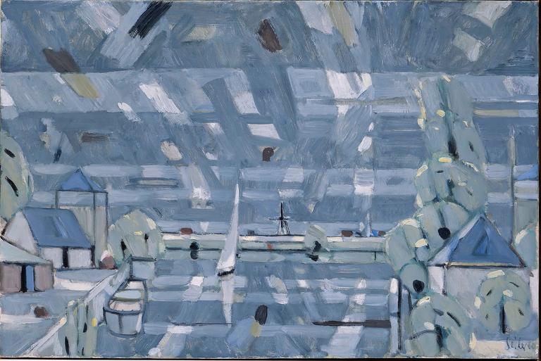 Catalogue raisonné, Hans Seiler, Paysage de Hollande (Leyde), 1960