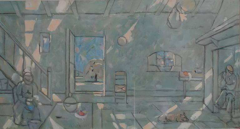 Catalogue raisonné, Hans Seiler, Intérieur de La Roque (vert), circa 1960