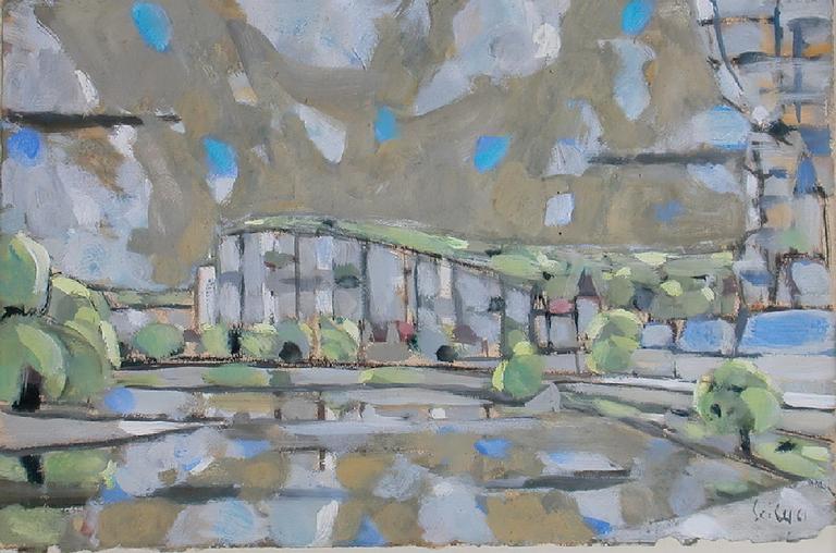 Catalogue raisonné, Hans Seiler, La Dordogne à La Roque, 1961