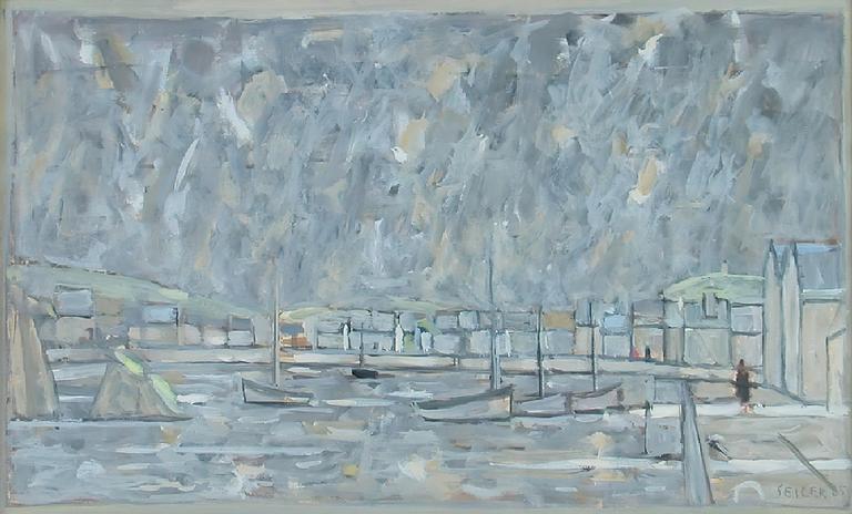 Catalogue raisonné, Hans Seiler, Bateaux dans le port, 1965