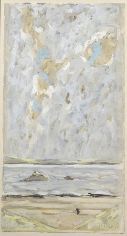 Catalogue raisonné, Hans Seiler, Petite plage en Bretagne, 1966