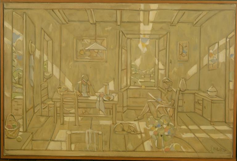 Catalogue raisonné, Hans Seiler, Intérieur jaune, 1970