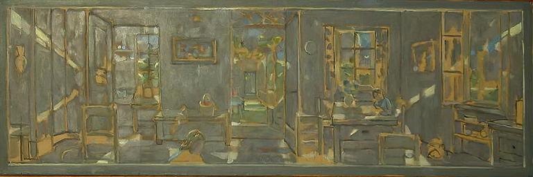 Catalogue raisonné, Hans Seiler, Intérieur gris, 1971