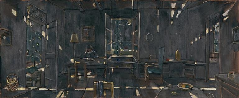 Catalogue raisonné, Hans Seiler, Intérieur noir, 1972