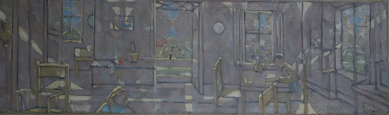 Catalogue raisonné, Hans Seiler, Intérieur de la Roque (mauve), 1973