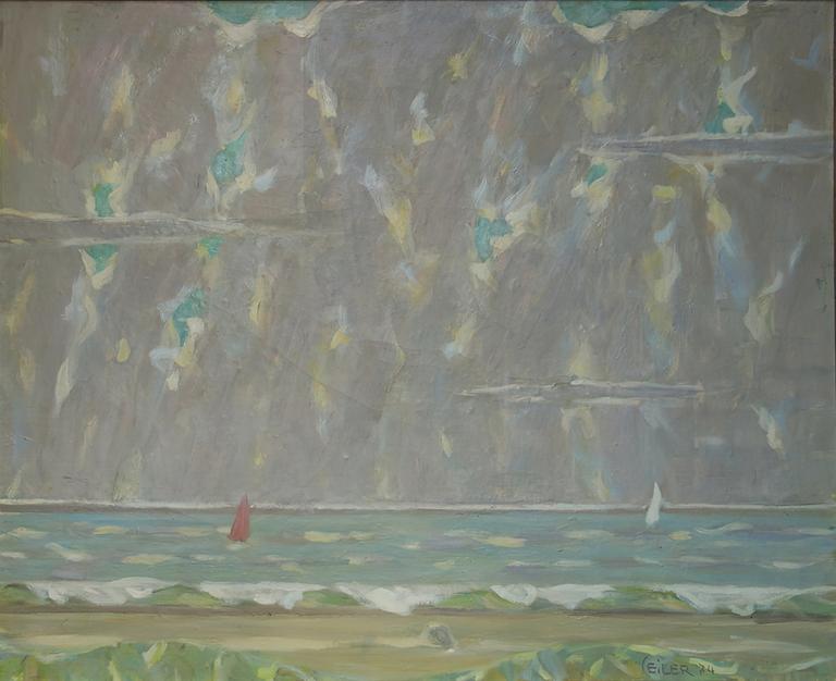 Catalogue raisonné, Hans Seiler, Voilier rouge, 1974
