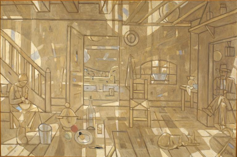 Catalogue raisonné, Hans Seiler, Intérieur paysan, 1975