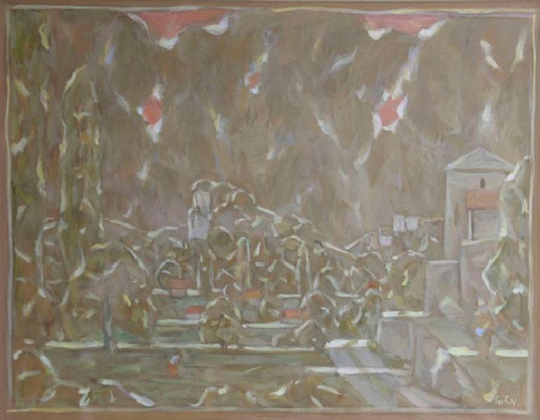 Catalogue raisonné, Hans Seiler, La maison et la vallée, circa 1975