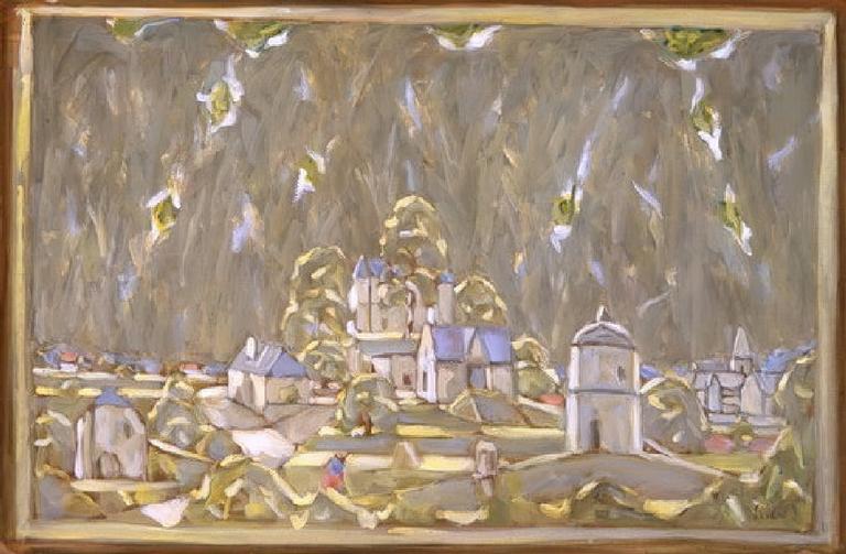 Catalogue raisonné, Hans Seiler, Vue de Lacassagne avec l'église, 1975