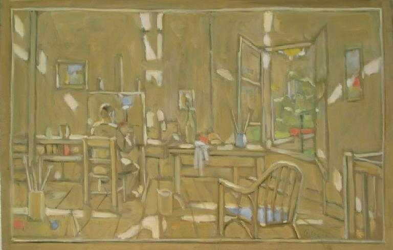 Catalogue raisonné, Hans Seiler, Intérieur d'atelier, 1976