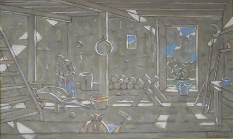Catalogue raisonné, Hans Seiler, La grange (intérieur), 1976