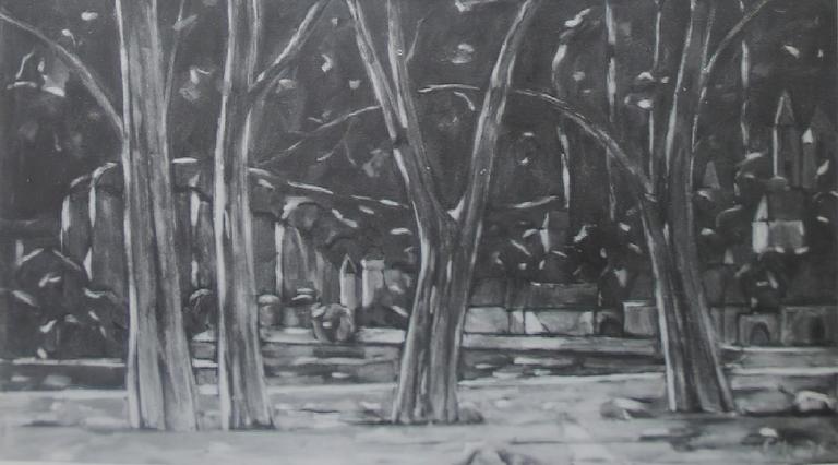 Catalogue raisonné, Hans Seiler, Les arbres de La Roque, 1976