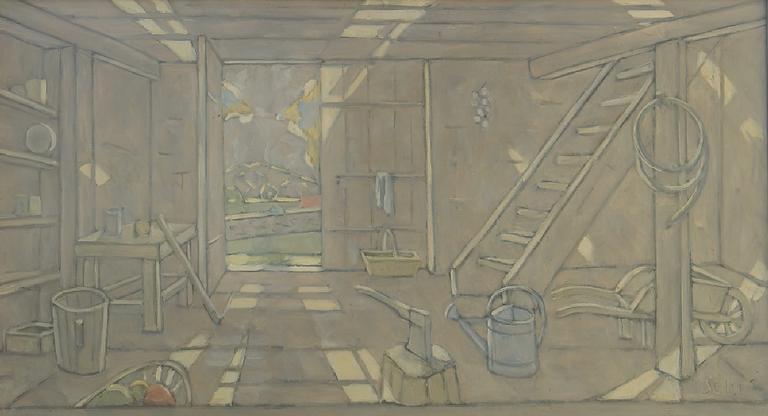 Catalogue raisonné, Hans Seiler, Intérieur de grange, 1976