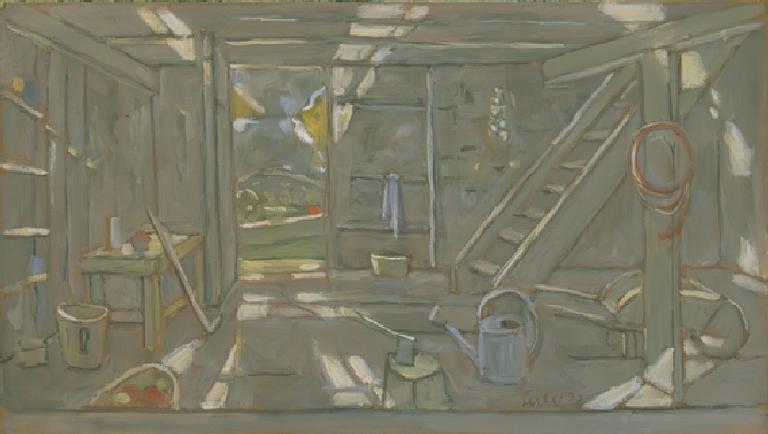 Catalogue raisonné, Hans Seiler, La grange (intérieur), 1977