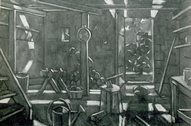 Catalogue raisonné, Hans Seiler, La remise mauve, 1977
