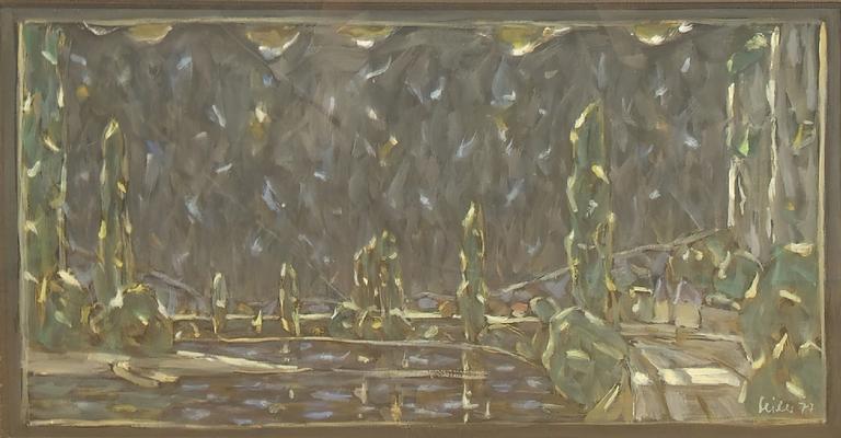 Catalogue raisonné, Hans Seiler, Le port de La Roque, 1977
