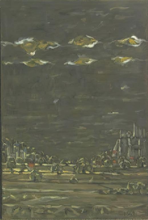 Catalogue raisonné, Hans Seiler, Les deux châteaux (brun), 1977