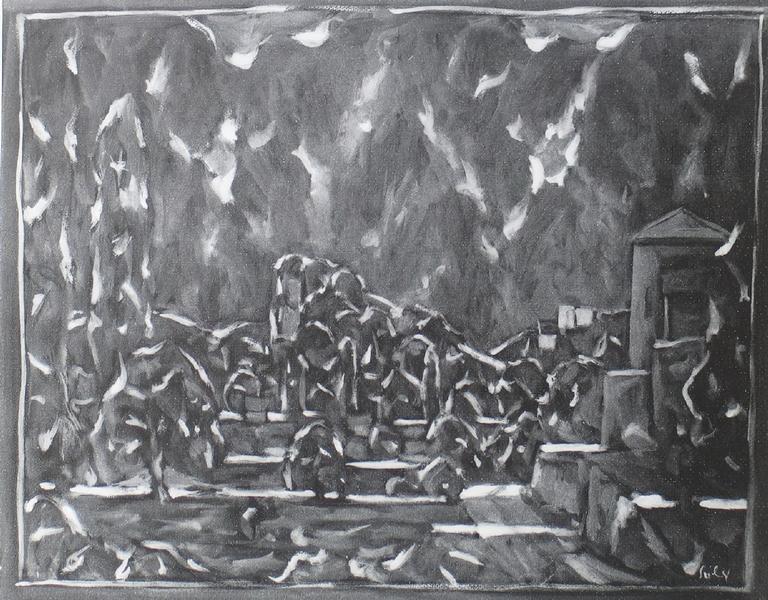 Catalogue raisonné, Hans Seiler, Vue du jardin, 1977