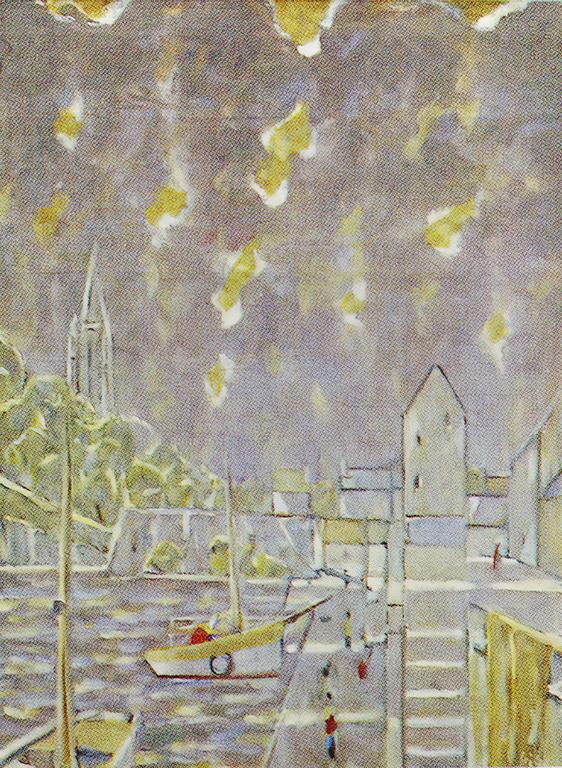 Catalogue raisonné, Hans Seiler, Vue sur le port de Douarnenez, circa 1977