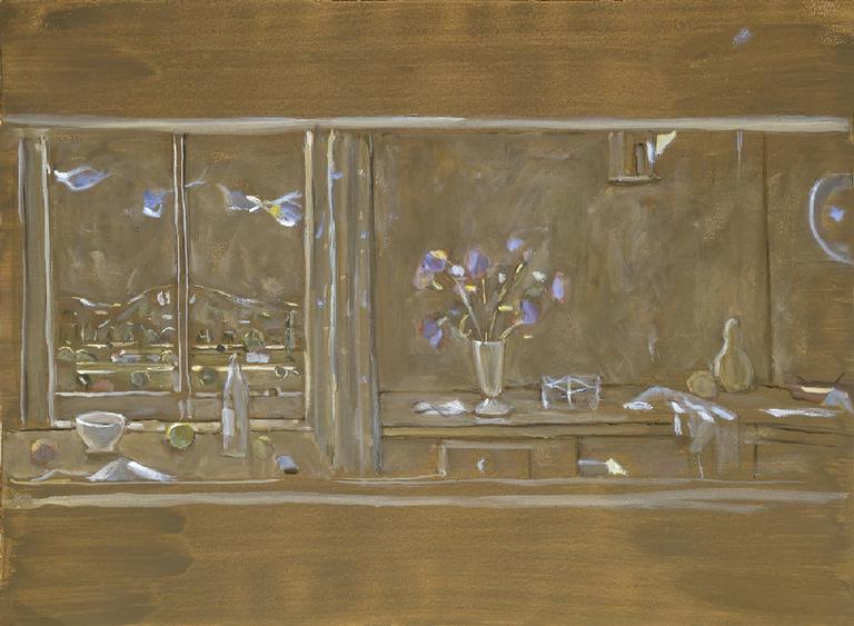 Catalogue raisonné, Hans Seiler, Bouquet et fenêtre sur la vallée, 1978