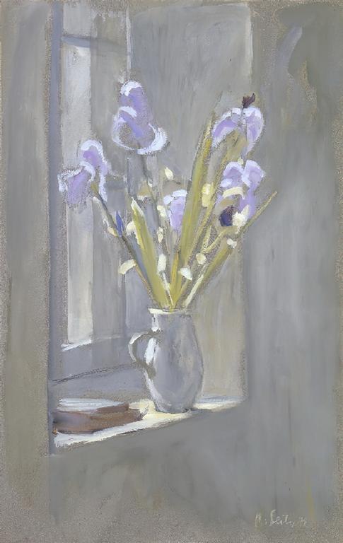 Catalogue raisonné, Hans Seiler, Iris à la fenêtre (gris clair), 1979