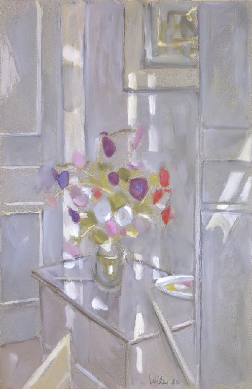 Catalogue raisonné, Hans Seiler, Bouquet sur fond gris, 1980