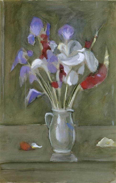 Catalogue raisonné, Hans Seiler, Bouquet d'iris, circa 1980