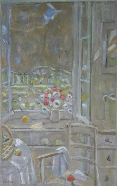 Catalogue raisonné, Hans Seiler, Coquelicots devant la fenêtre, circa 1980