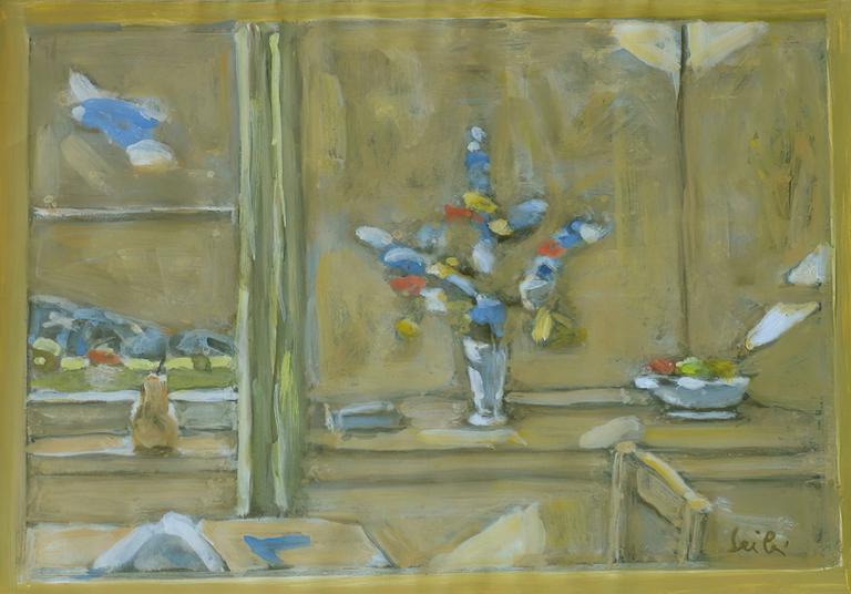 Catalogue raisonné, Hans Seiler, Fleurs devant la fenêtre, circa 1980