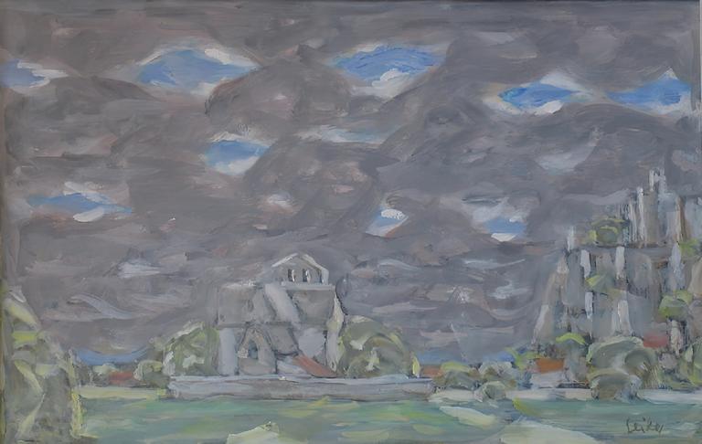 Catalogue raisonné, Hans Seiler, L'église de Vézac, circa 1980